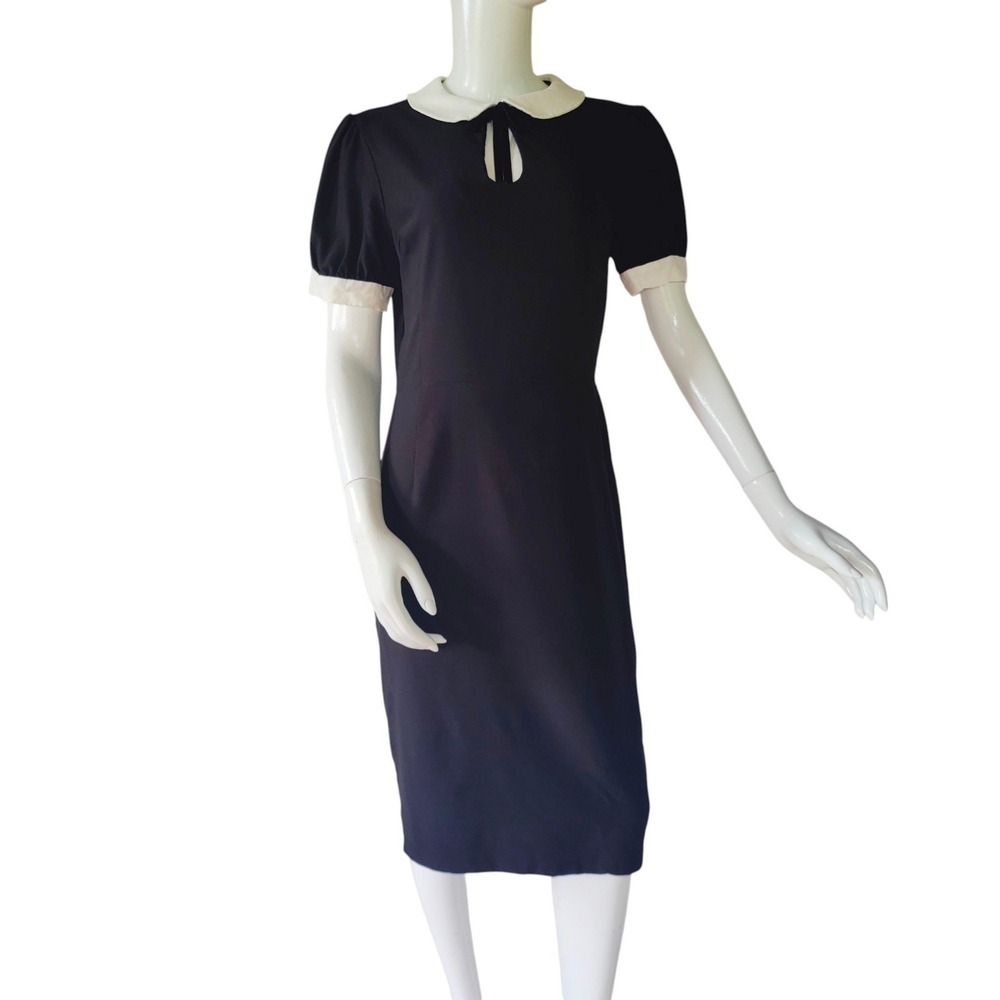 Collectif Vintage London Zoe Midi Pencil Dress Rockabilly Pinup Goth Retro UK20